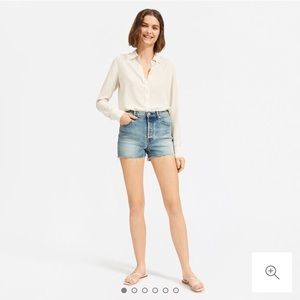 Everlane cheeky denim shorts 25 worn in blue
